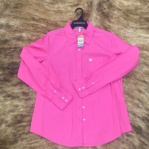 Hot Pink Cinch shirt